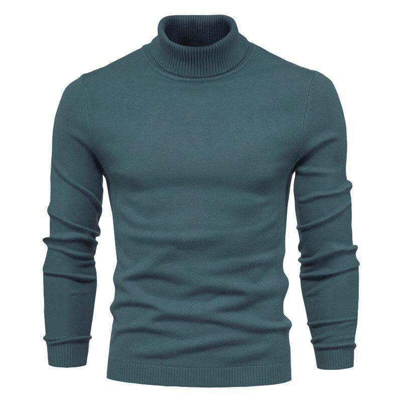 Men's Slim Turtleneck Sweater - Winter Casual Pullover - ZA-Zola