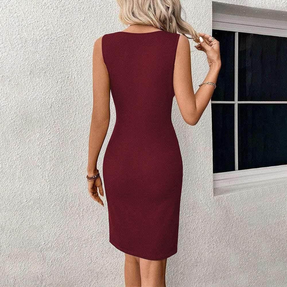 Women's Hollow-Out Slim-Fit Sheath Dress | ZA-Zola - ZA-Zola