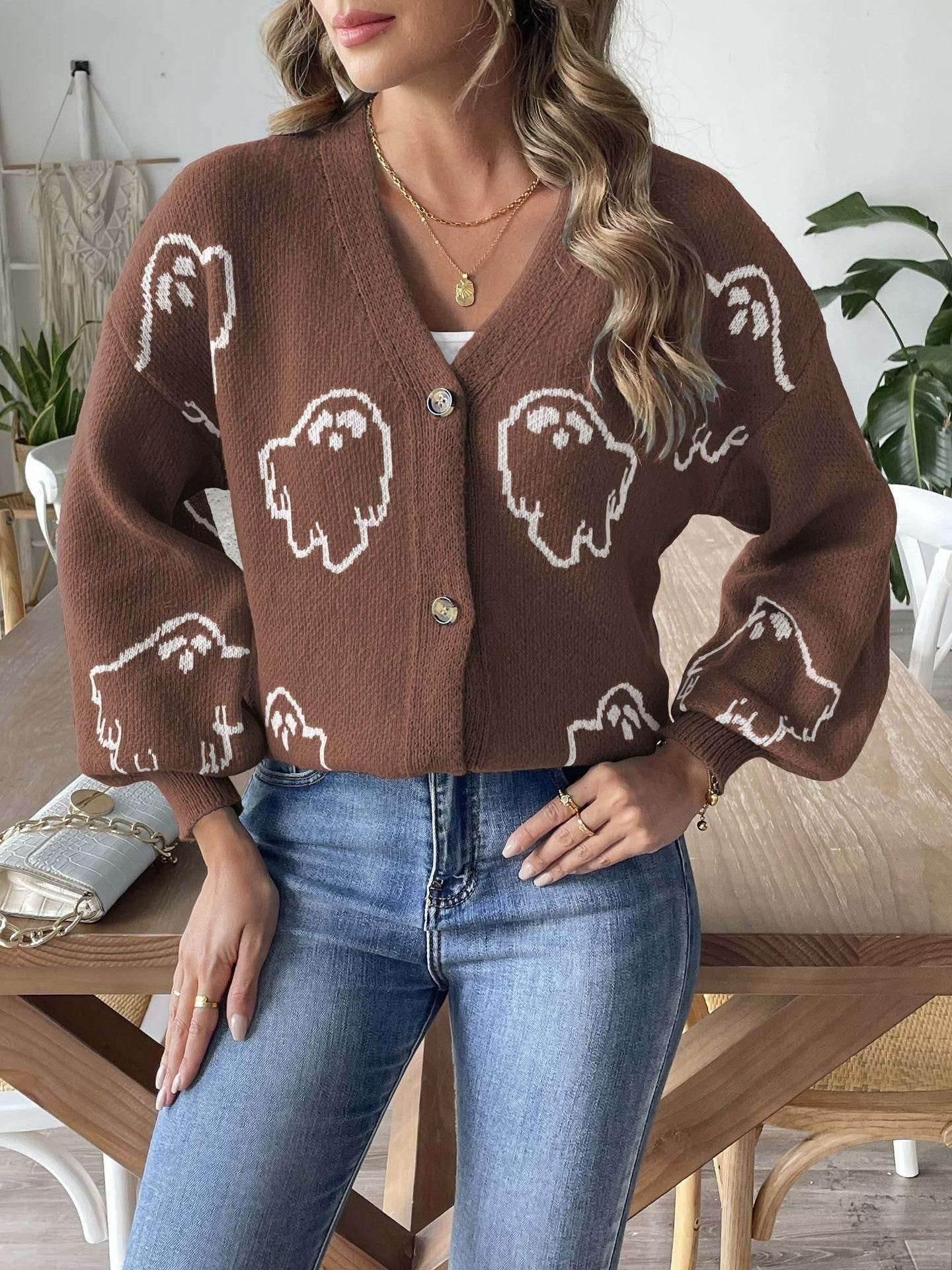 Halloween Sweater Coat | ZA-Zola Women’s Cardigan - ZA-Zola
