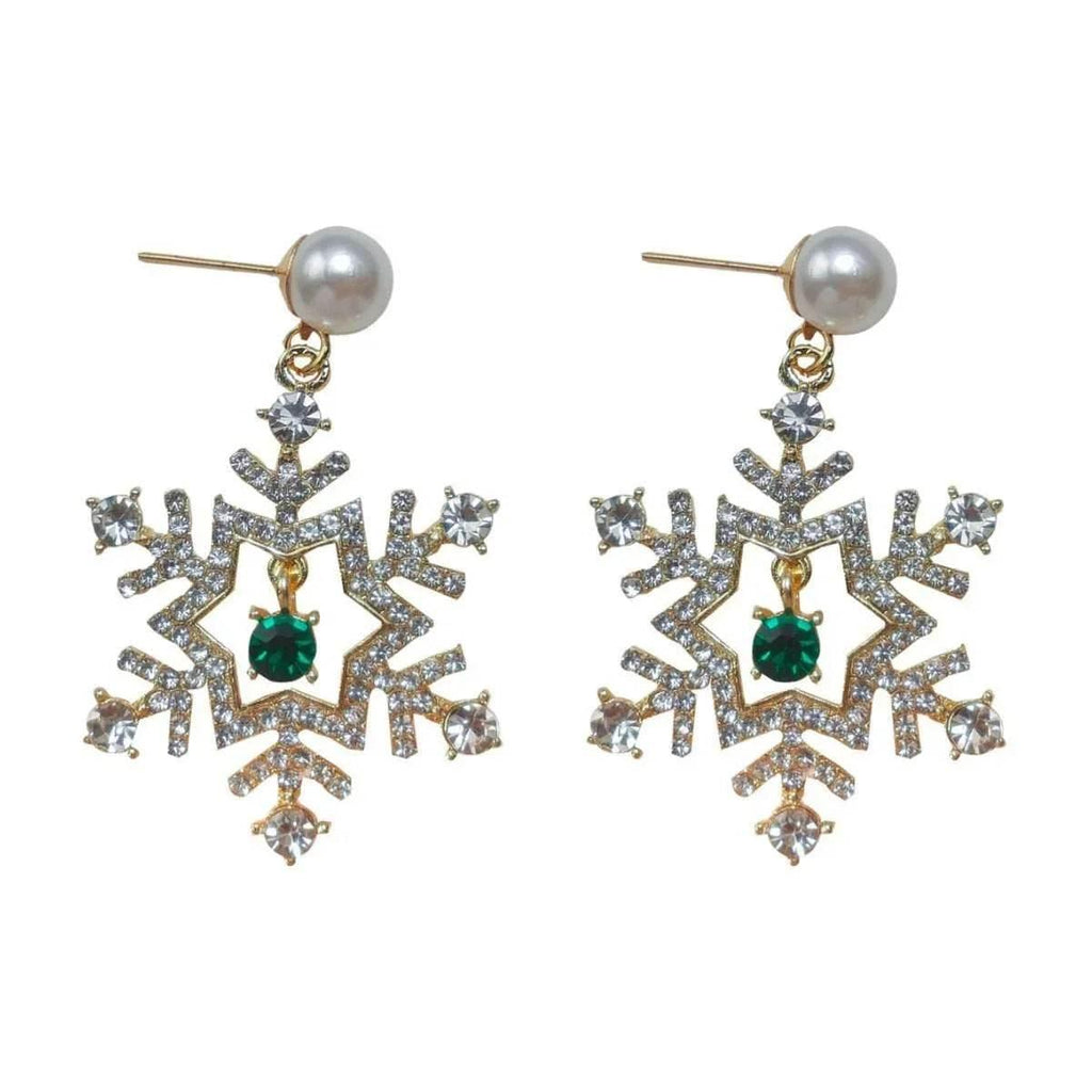 Festive Snowflake Earrings - Shop Now & Shine Bright! - ZA-Zola