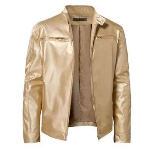 Men's Warm Zipper Cardigan with PU Leather Detail - ZA-Zola
