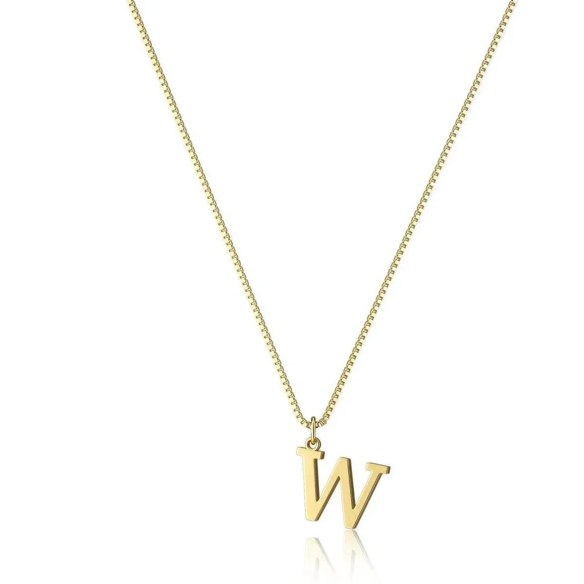 Gold Letter Pendant Necklace – Personalized Charm - ZA-Zola