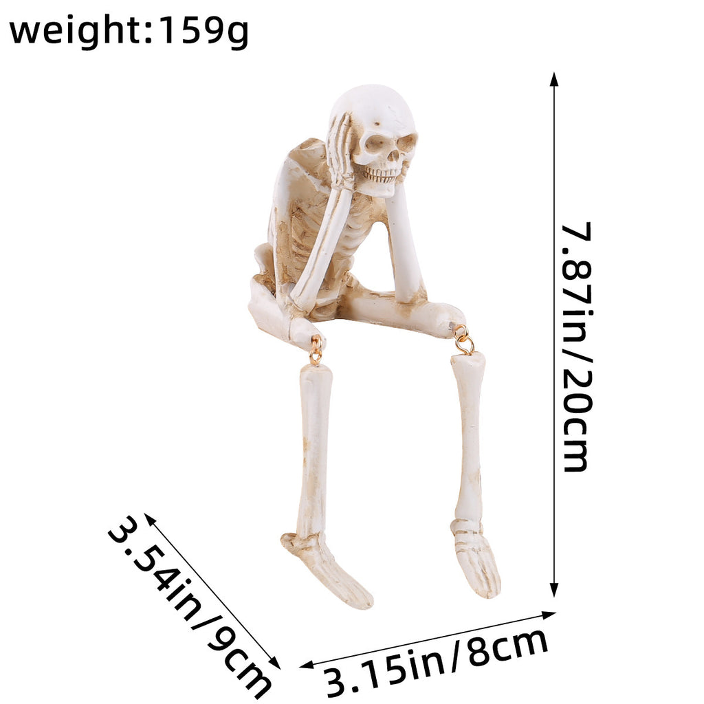 Skeletal figure with measurements and weight information on a white background