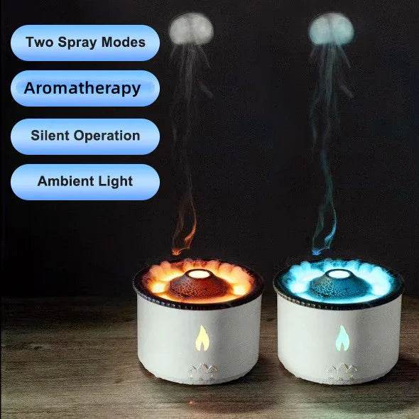 Volcano Aromatherapy Humidifier & Flame Effect Diffuser - ZA-Zola