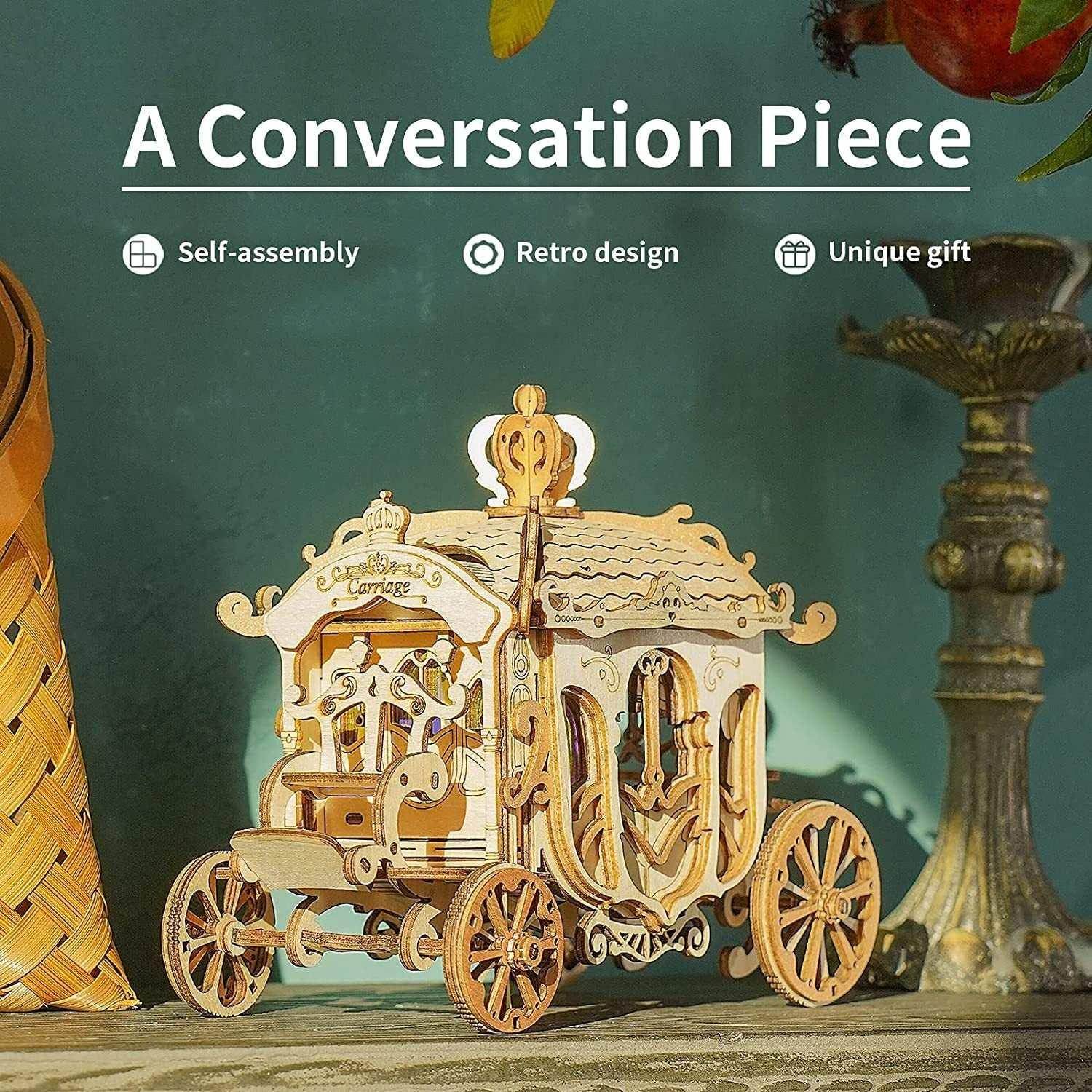 Robotime Rolife 3D Vintage Car Wooden Puzzle DIY Toy - ZA-Zola