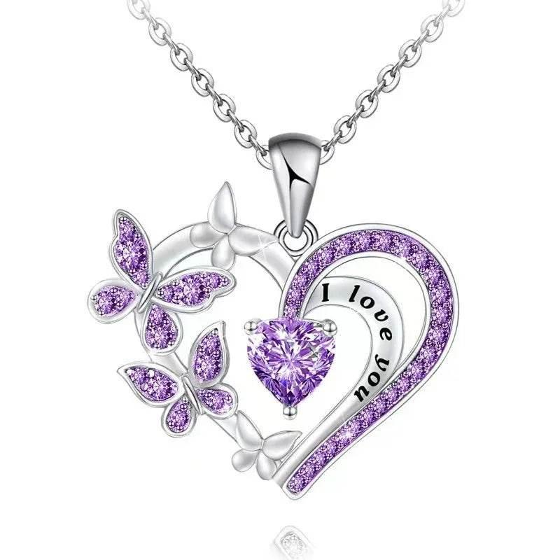 Shop Butterfly Heart Necklace – Perfect Gift Today! - ZA-Zola