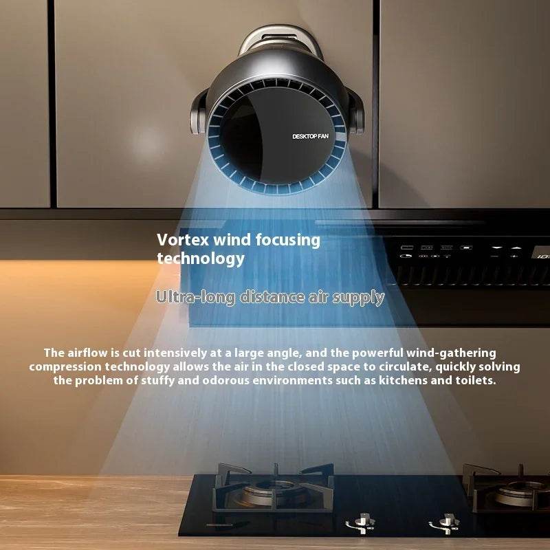 Bladeless USB Clip Fan with Oscillation & 6 Speeds - ZA-Zola