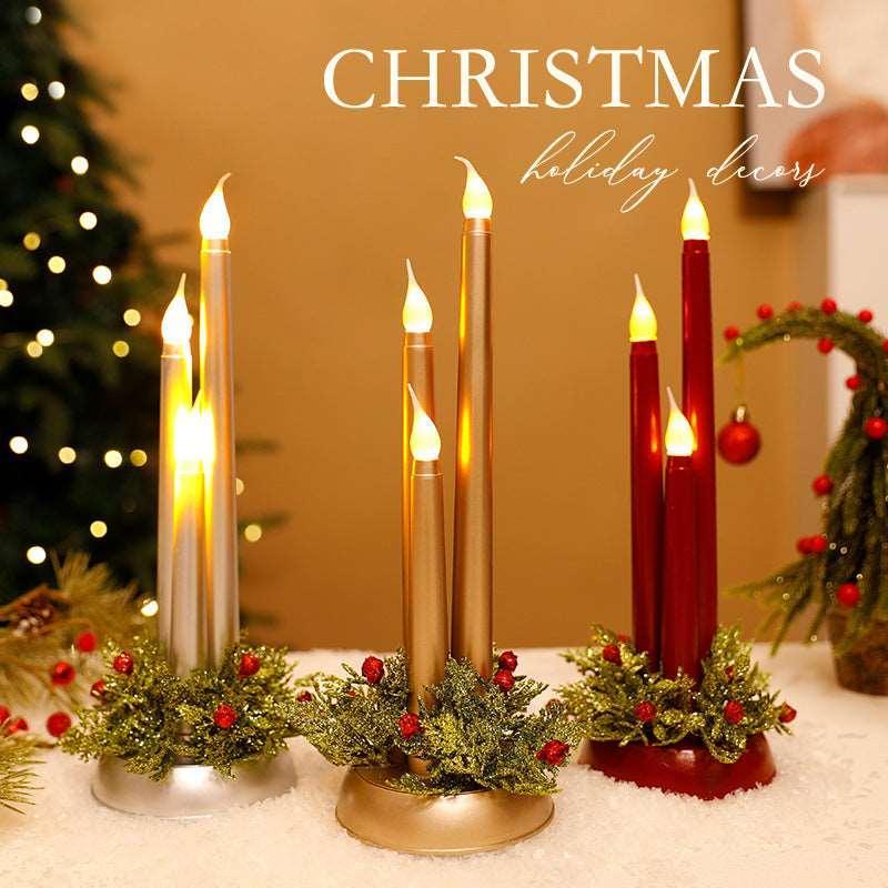 LED Electronic Candle Christmas Decoration | Holiday Flameless Light - ZA-Zola