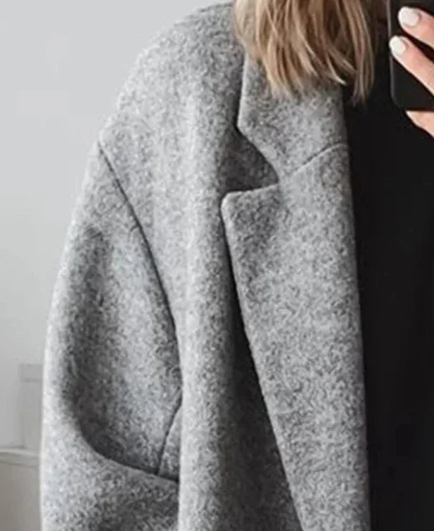 Women Woolen Trench Coat Long Thick Winter - ZA-Zola