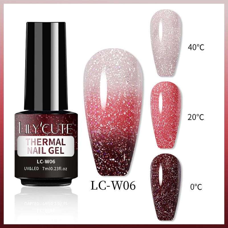 Temperature Change Glitter UV Nail Polish - ZA-Zola