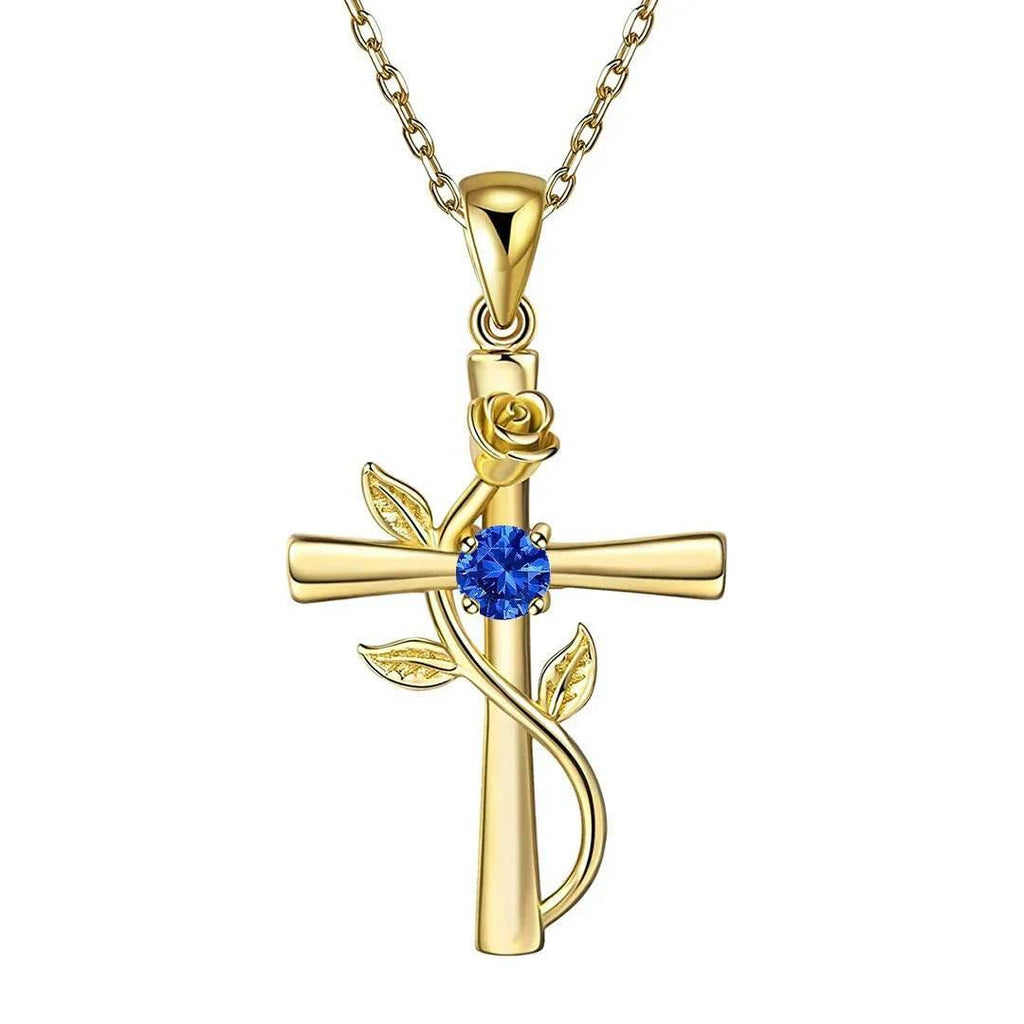 Shop Rose Cross Necklace – Perfect Gift Today! - ZA-Zola