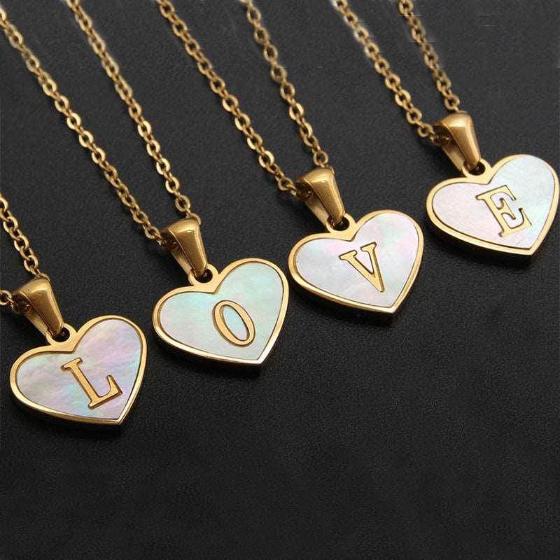 26 Letter Heart Necklace – Personalized Valentine's Gift - ZA-Zola