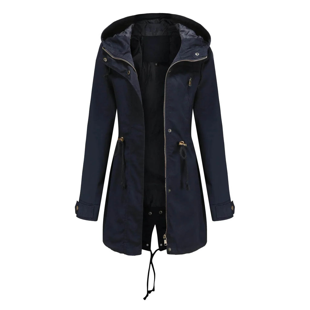 Women’s Cotton Anorak Mid-Length Spring Coat - ZA-Zola
