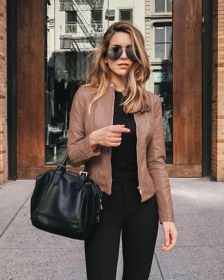 Women’s PU Leather Suit Jacket – Autumn Winter - ZA-Zola