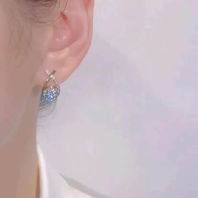 Zircon Cross Earrings – Modern Shine for Women - ZA-Zola