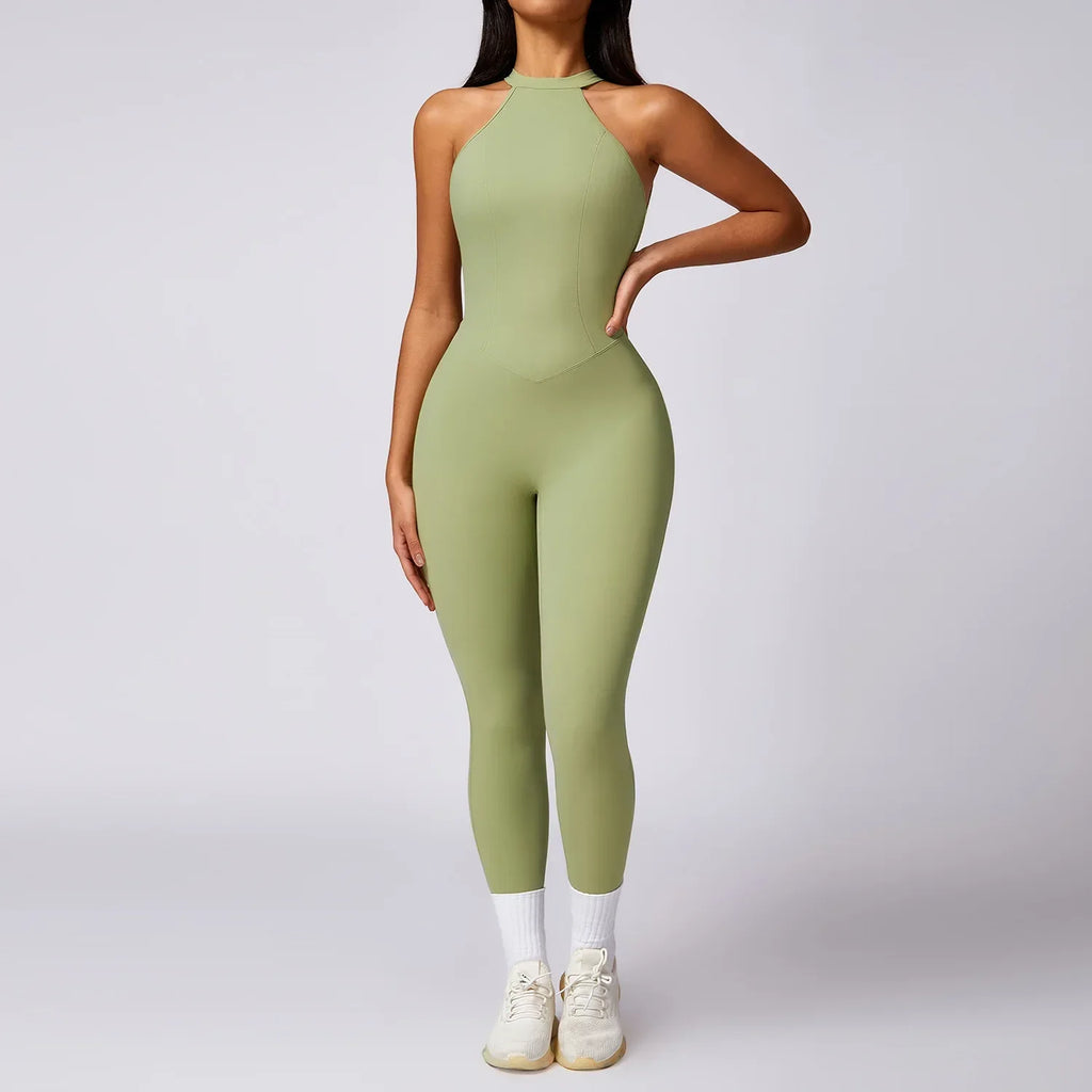 Beauty Back Yoga Jumpsuit for Women – Quick-Drying Sportswear - ZA-Zola