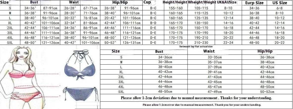 Plus Size Quick-drying Women's Split Skirt Bikini Swimsuit (S–5XL) - ZA-Zola