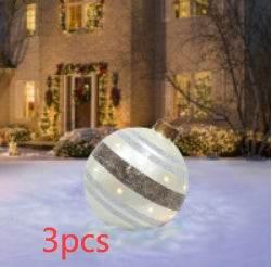 Inflatable Christmas Ornament Ball 60CM Outdoor PVC - ZA-Zola
