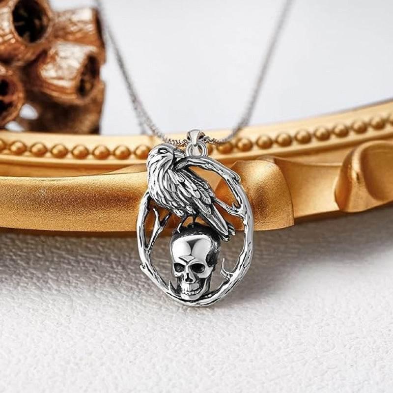 ZA-Zola Retro Halloween Skull Pendant Necklace - ZA-Zola