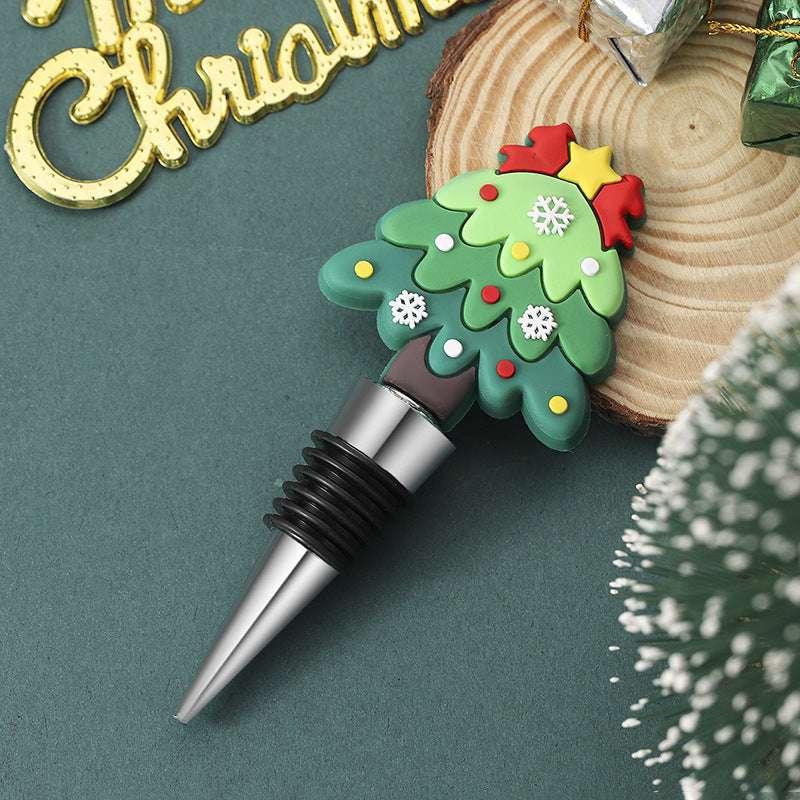 Christmas Wine Stopper – Festive Tree Sealed Bottle Cork for Parties - ZA-Zola