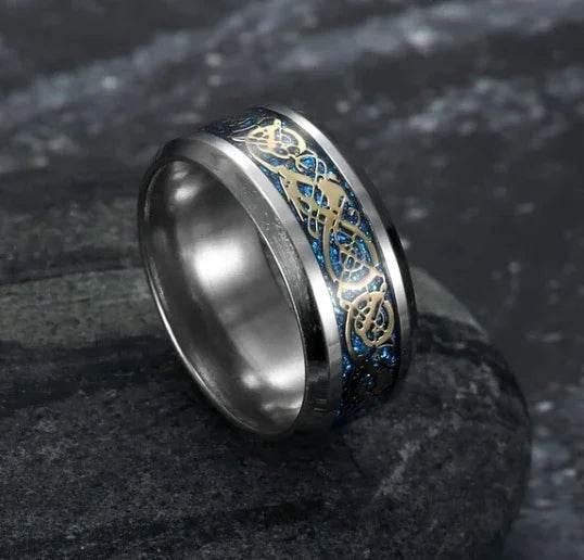 Asgard Basilisk Scale Wedding Ring – Titanium Steel - ZA-Zola