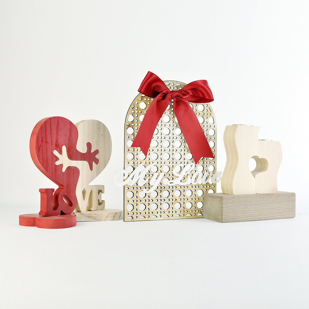 Heart Shaped Wooden Valentine Gift | Pine Love Ornament