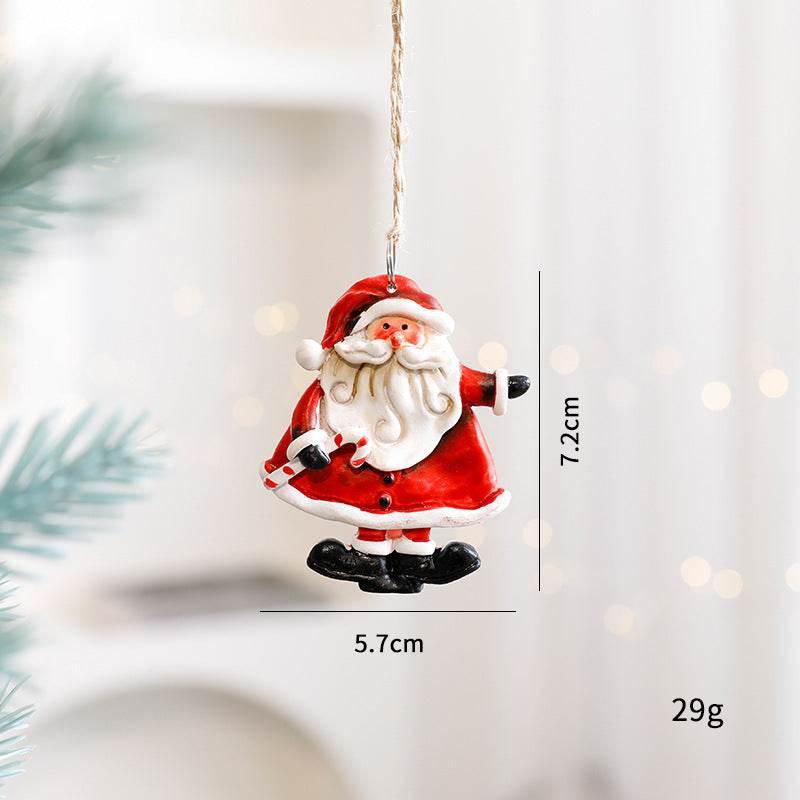 Christmas Gingerbread Snowman Pendant Cute Small Decor - ZA-Zola