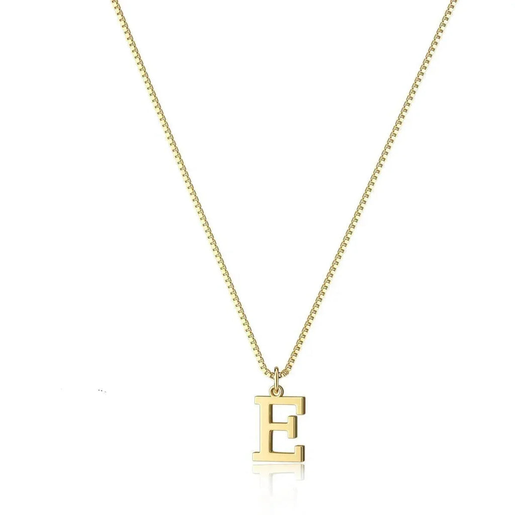 Gold Letter Pendant Necklace – Personalized Charm - ZA-Zola