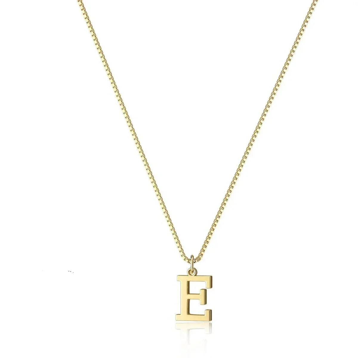 Gold Letter Pendant Necklace – Personalized Charm - ZA-Zola