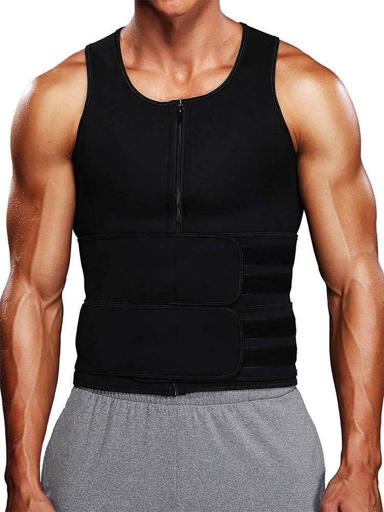 Men's Double Belt Sauna Vest Waist Trainer Body Shaper - ZA-Zola