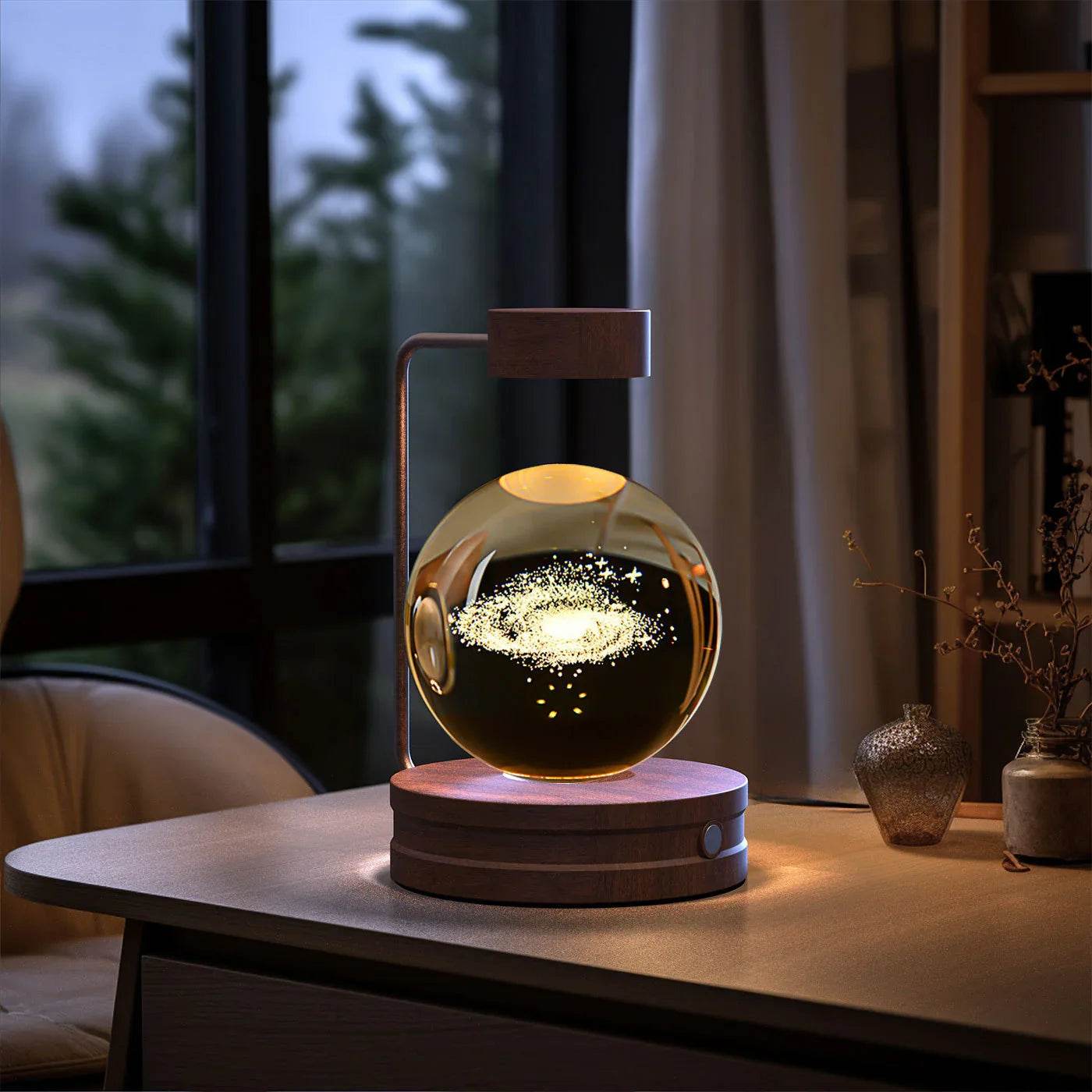 Crystal Ball Cosmic Dinosaur Night Light – USB Powered - ZA-Zola