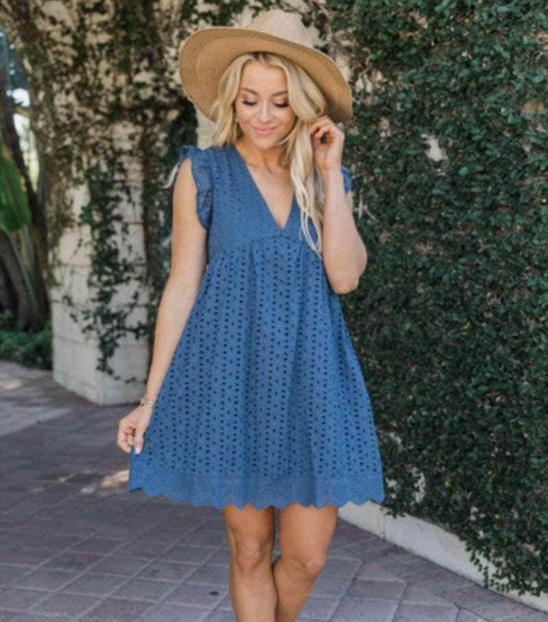 Lace Dresses With Pocket – Summer Sleeveless Jacquard V-Neck Beach Dress - ZA-Zola
