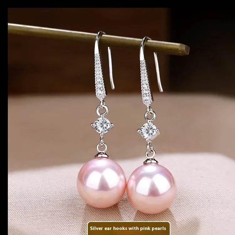 Elegant Face-Slimming Golden Earrings – Luxury Pearl Designs - ZA-Zola
