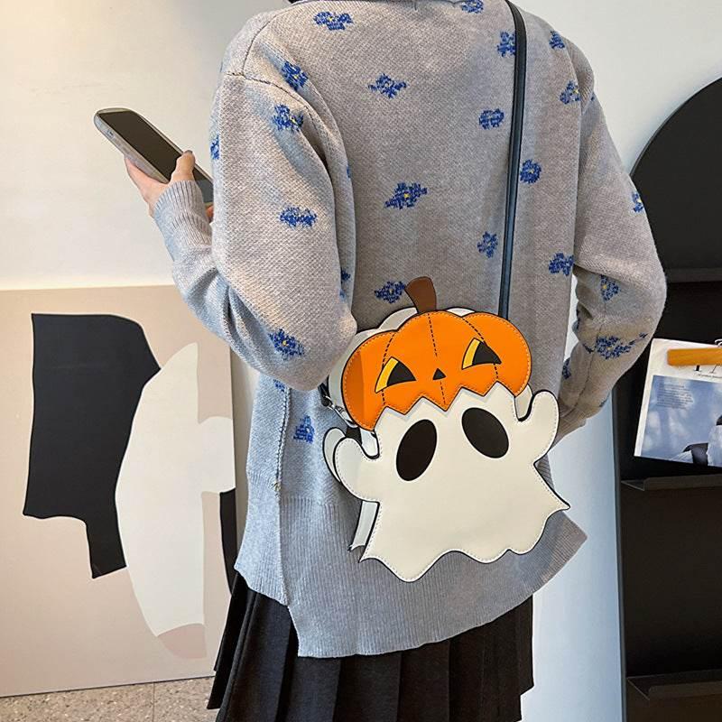 ZA-Zola Halloween Pumpkin Ghost Shoulder Bag - ZA-Zola