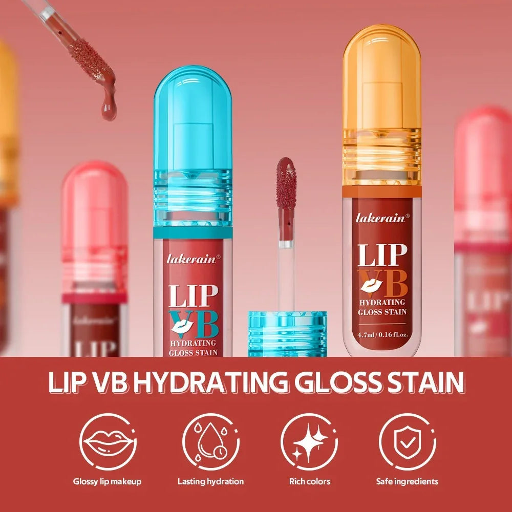 Lakerain Vitamin B Lip Gloss – Hydrating Moisturizing Lip Lacquer - ZA-Zola
