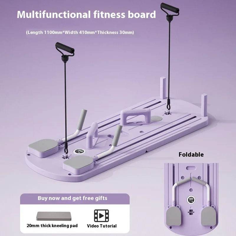 Multifunctional Fitness Board for Home Training – Pink & Purple - ZA-Zola