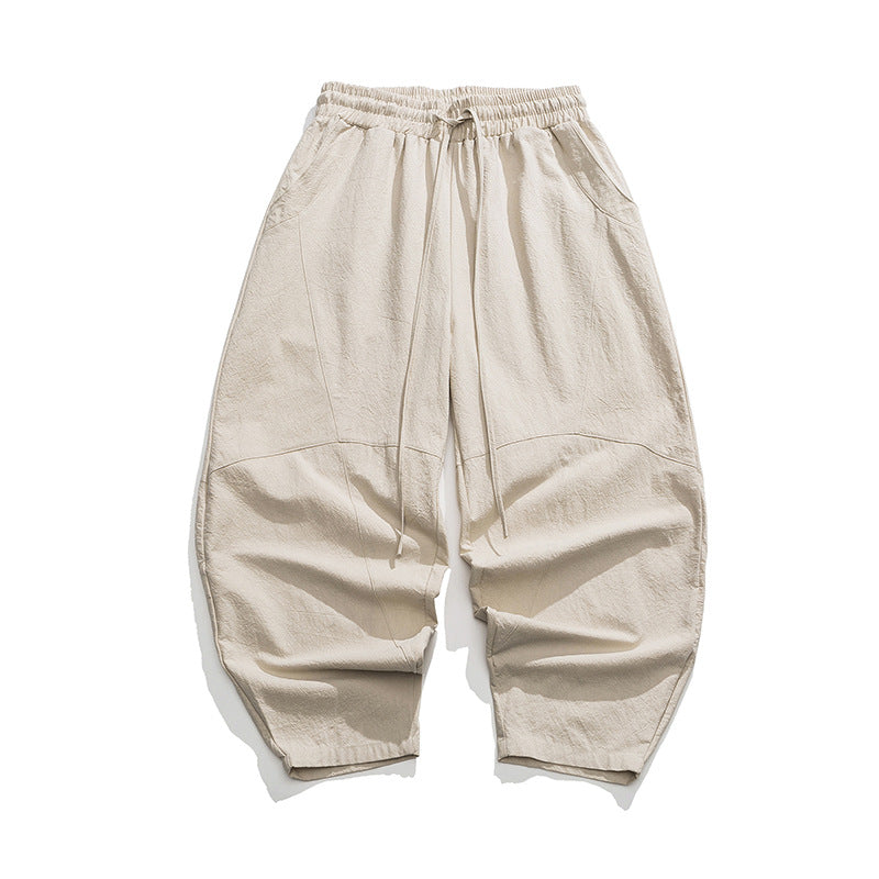 Beige pants on a white background
