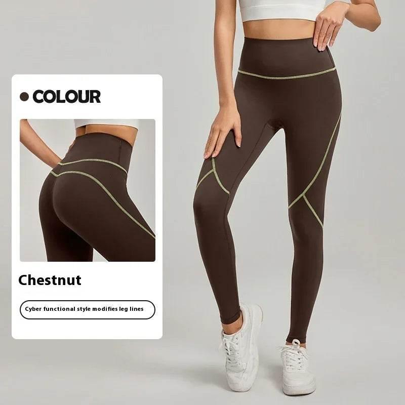 Contrast Color Yoga Pants – 7A Antibacterial & Hip-Lifting - ZA-Zola