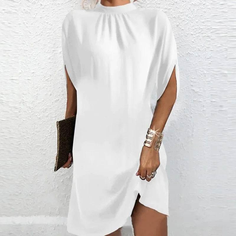 Loose Batwing Sleeve Printed Summer Dress - ZA-Zola