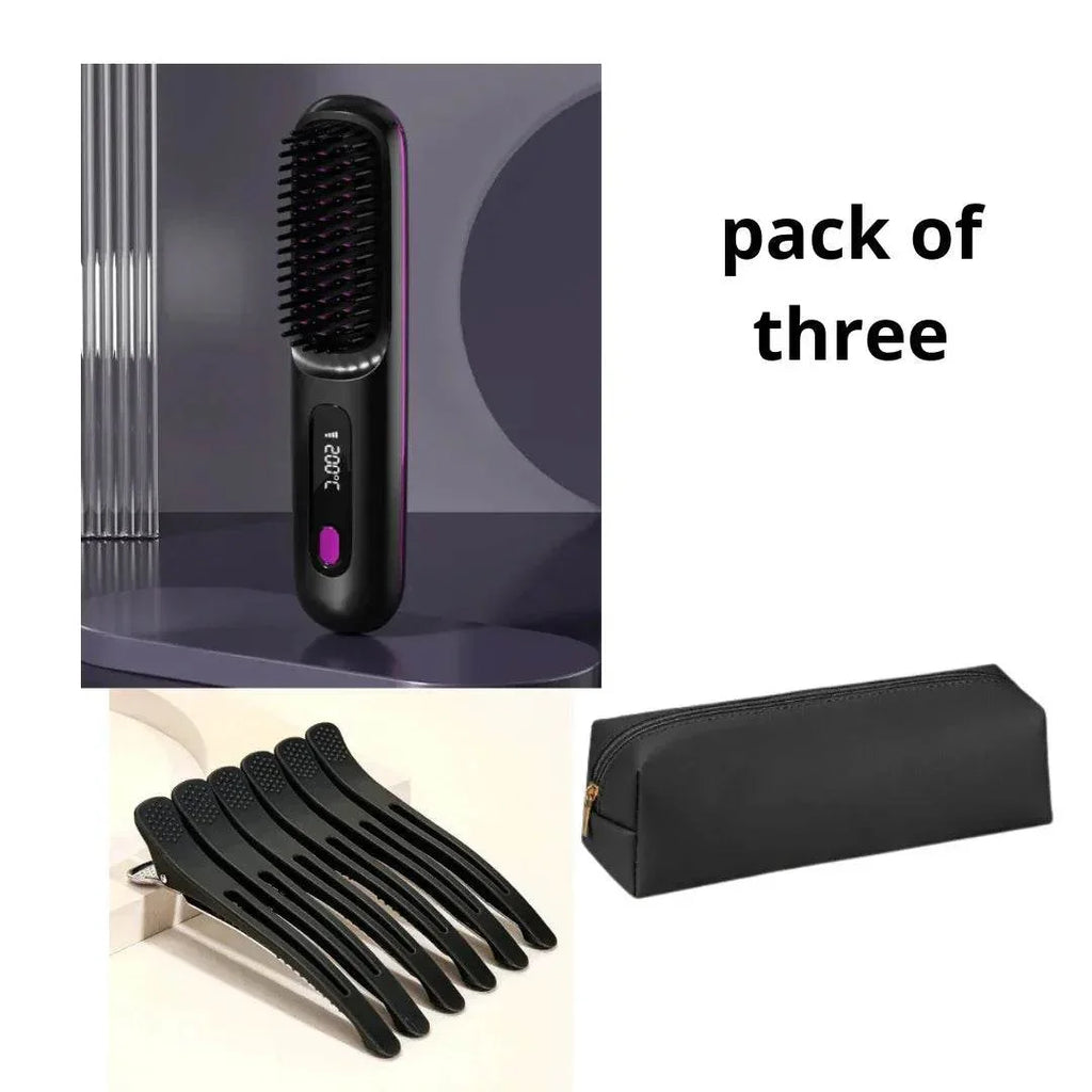 Portable Wireless Hair Straightener – Rechargeable & Travel-Friendly - ZA-Zola