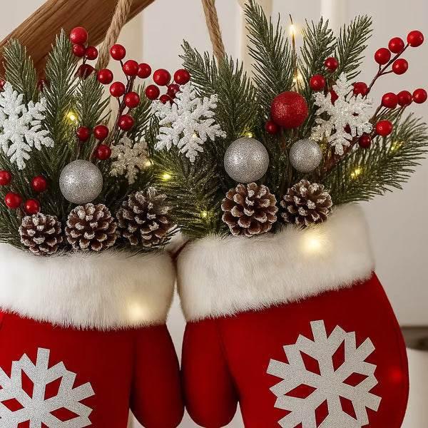 Christmas Candy Gloves Ornament | Festive Lollipop Decoration - ZA-Zola