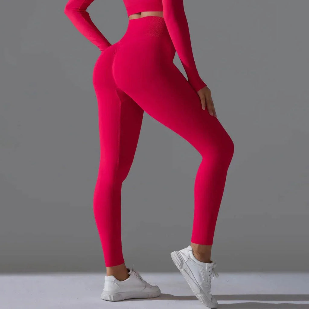 Seamless High Waist Nude Feel Yoga Pants – Slim Fit & Comfortable - ZA-Zola