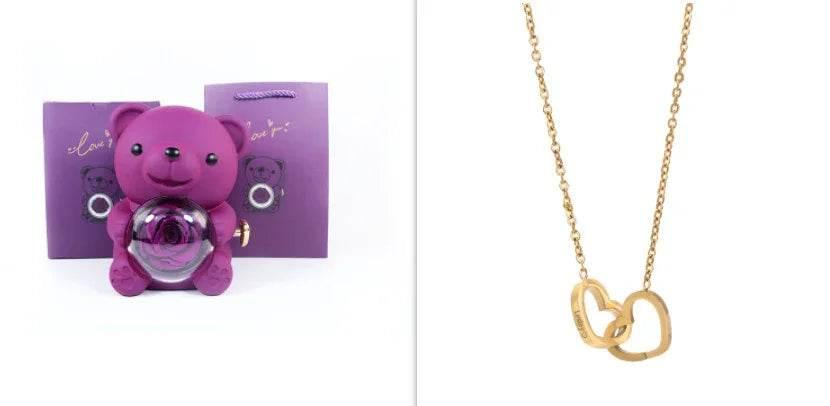 Custom Double Heart Name Necklace – Personalized Gift for Women - ZA-Zola