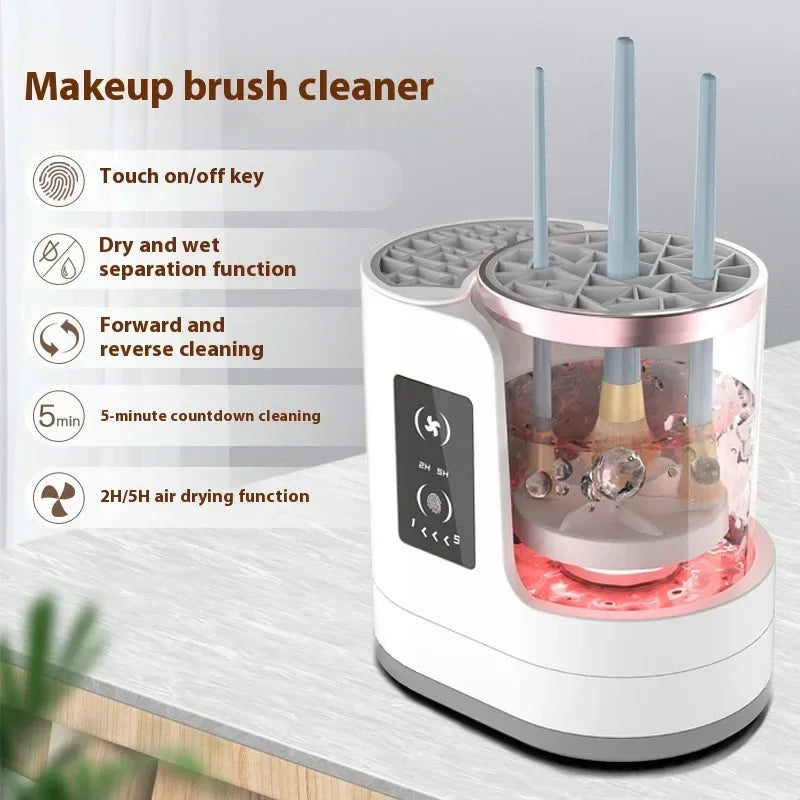 Electric Makeup Brush Cleaner with Drying & Disinfecting Stand - ZA-Zola