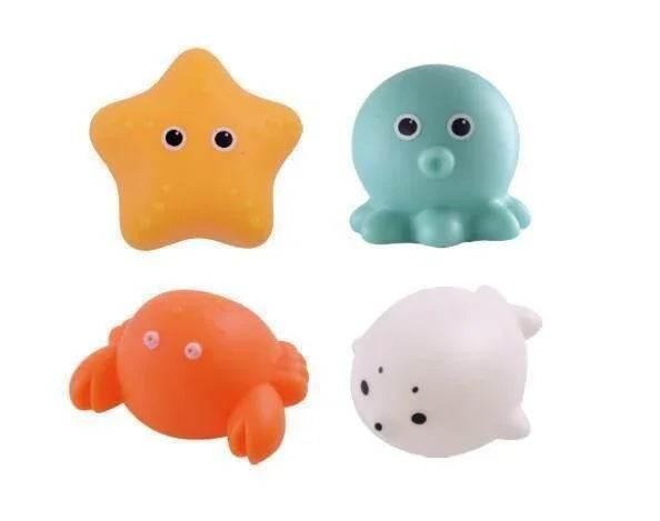Glowing Floating Animal Bath Toys – Set of 4 - ZA-Zola
