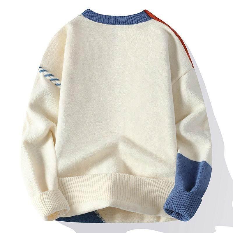 Colorblock Men's Pullover Sweater - Winter Fashion - ZA-Zola