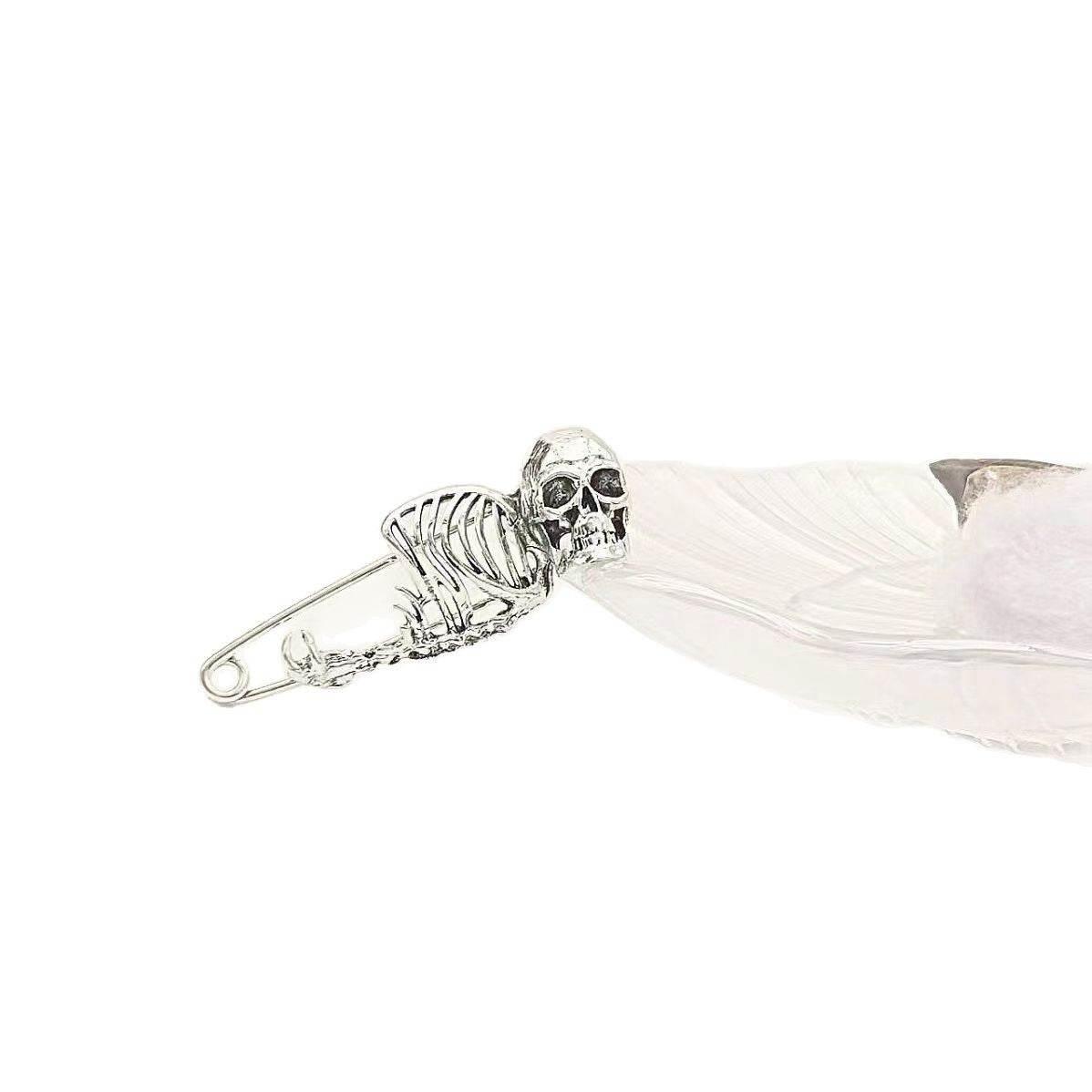 ZA-Zola Vintage Skull Brooch Pin Gothic - ZA-Zola