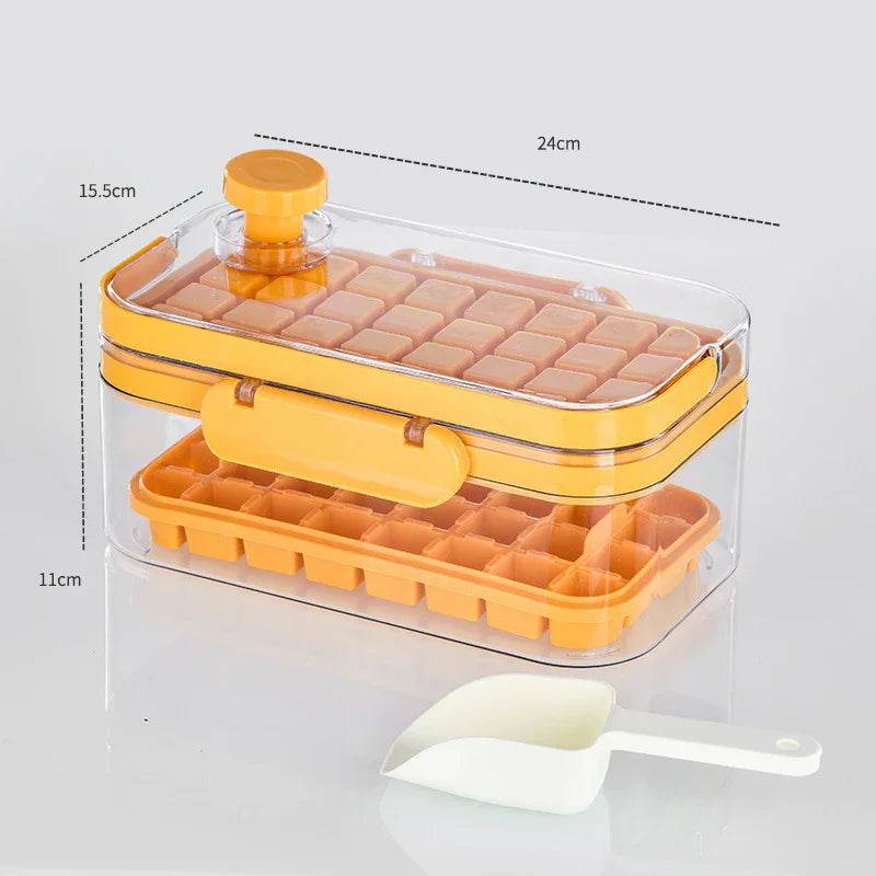 Silicone Press Ice Maker – Single & Double Layer Mold - ZA-Zola